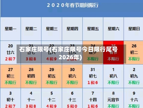 石家庄限号(石家庄限号今日限行尾号2026年)-第2张图片