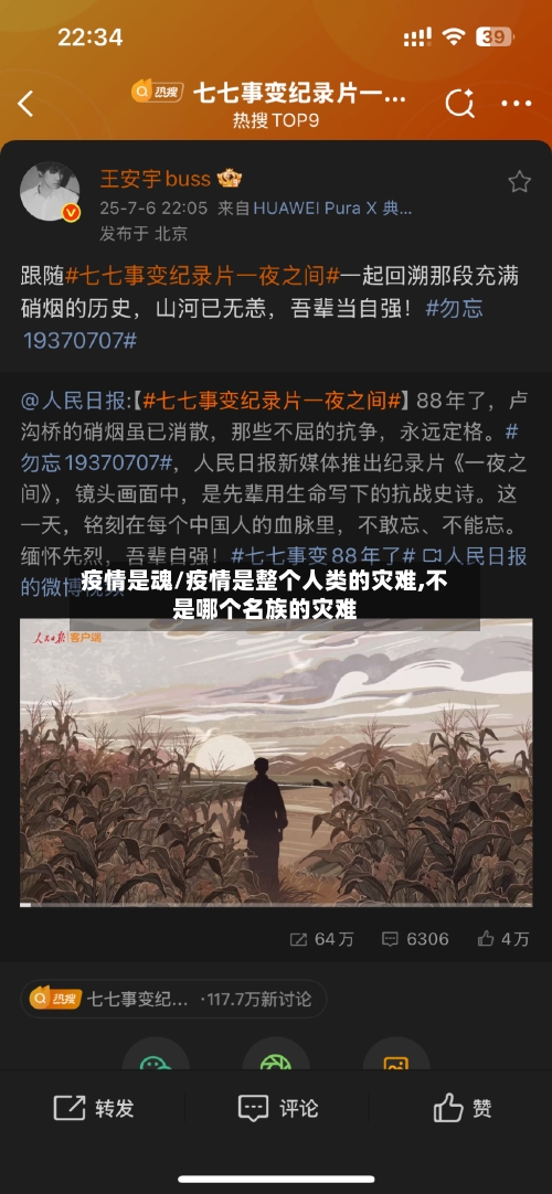 疫情是魂/疫情是整个人类的灾难,不是哪个名族的灾难-第1张图片