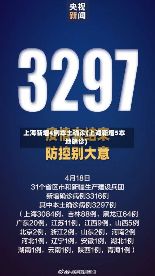 上海新增4例本土确诊(上海新增5本地确诊)-第1张图片