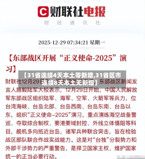 【31省连续4天本土零新增,31省区市连续8天本土无新增】-第1张图片