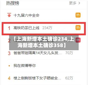 【上海新增本土确诊234,上海新增本土确诊358】-第1张图片