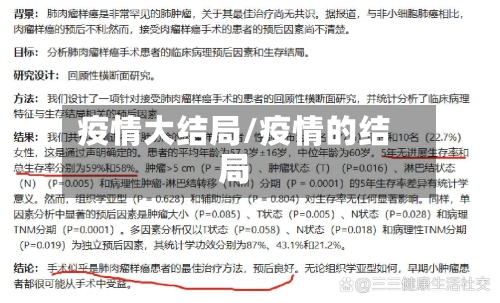 疫情大结局/疫情的结局-第3张图片